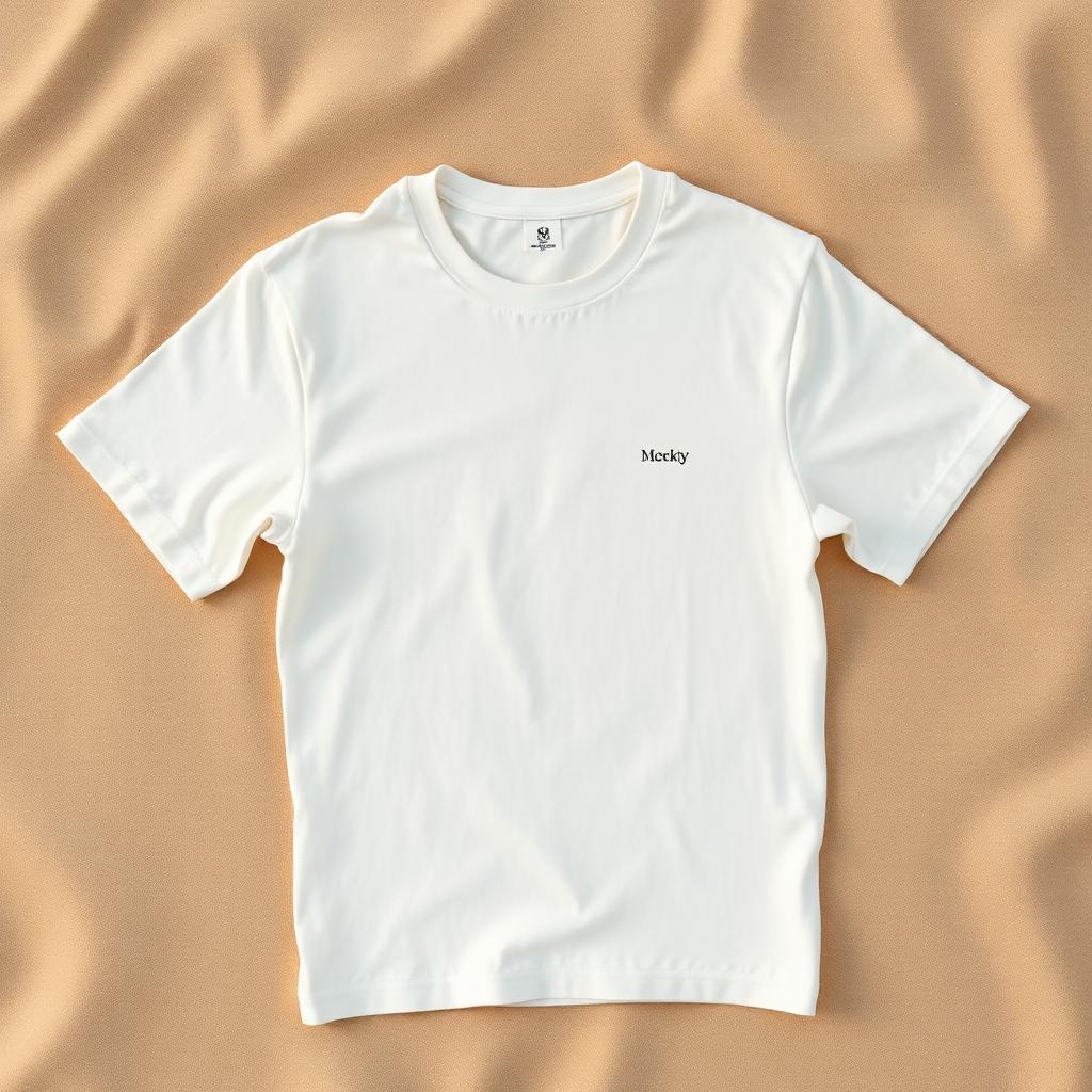 Example: design positioned on the garment template.