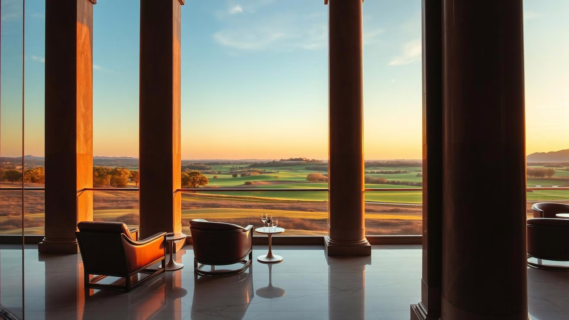 Luxury private club view